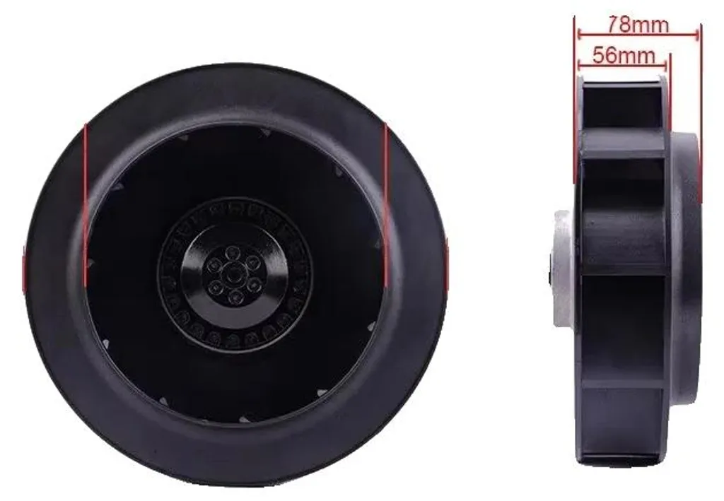 Soufflante turbo 250FLW2-150W contre la surchauffe des équipements pro