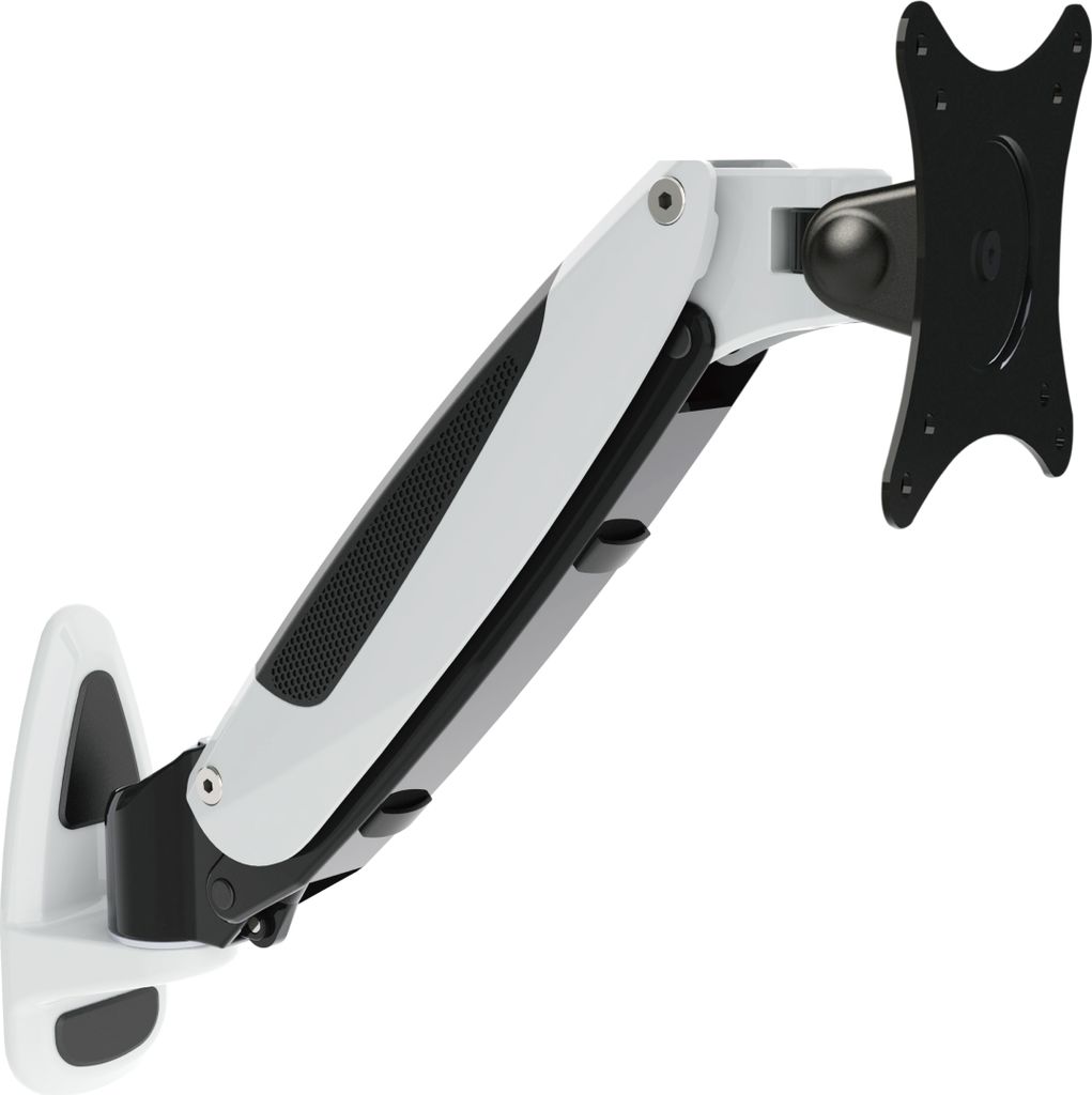 ERGOLEBEN GS120WM 1 Monitor Wandhalterung | 15-32 Zoll | Gasdruckfeder | höhenverstellbar drehbar schwenkbar neigbar | VESA 75/100 | bis 8kg Monitor