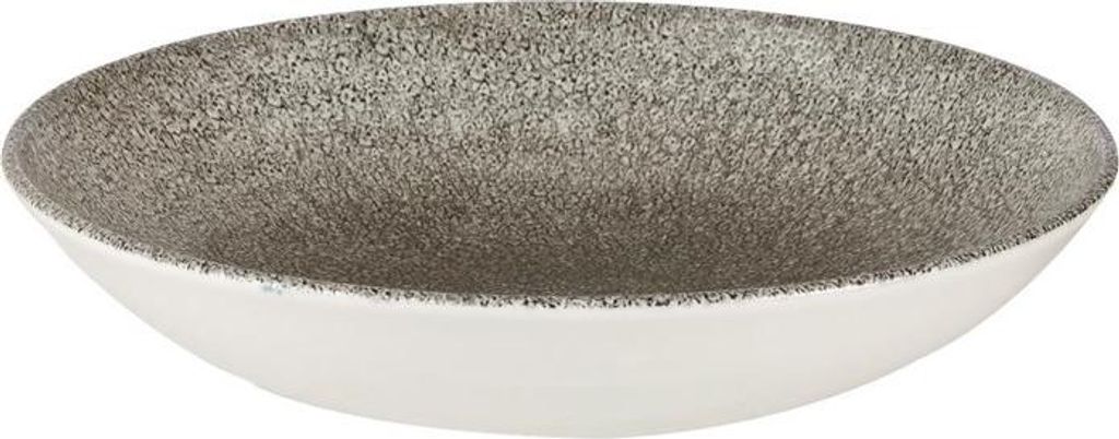 Churchill Studio Prints Raku-Coupé-Schüsseln, rund, Quarzschwarz, 248 mm, (12 Stück)