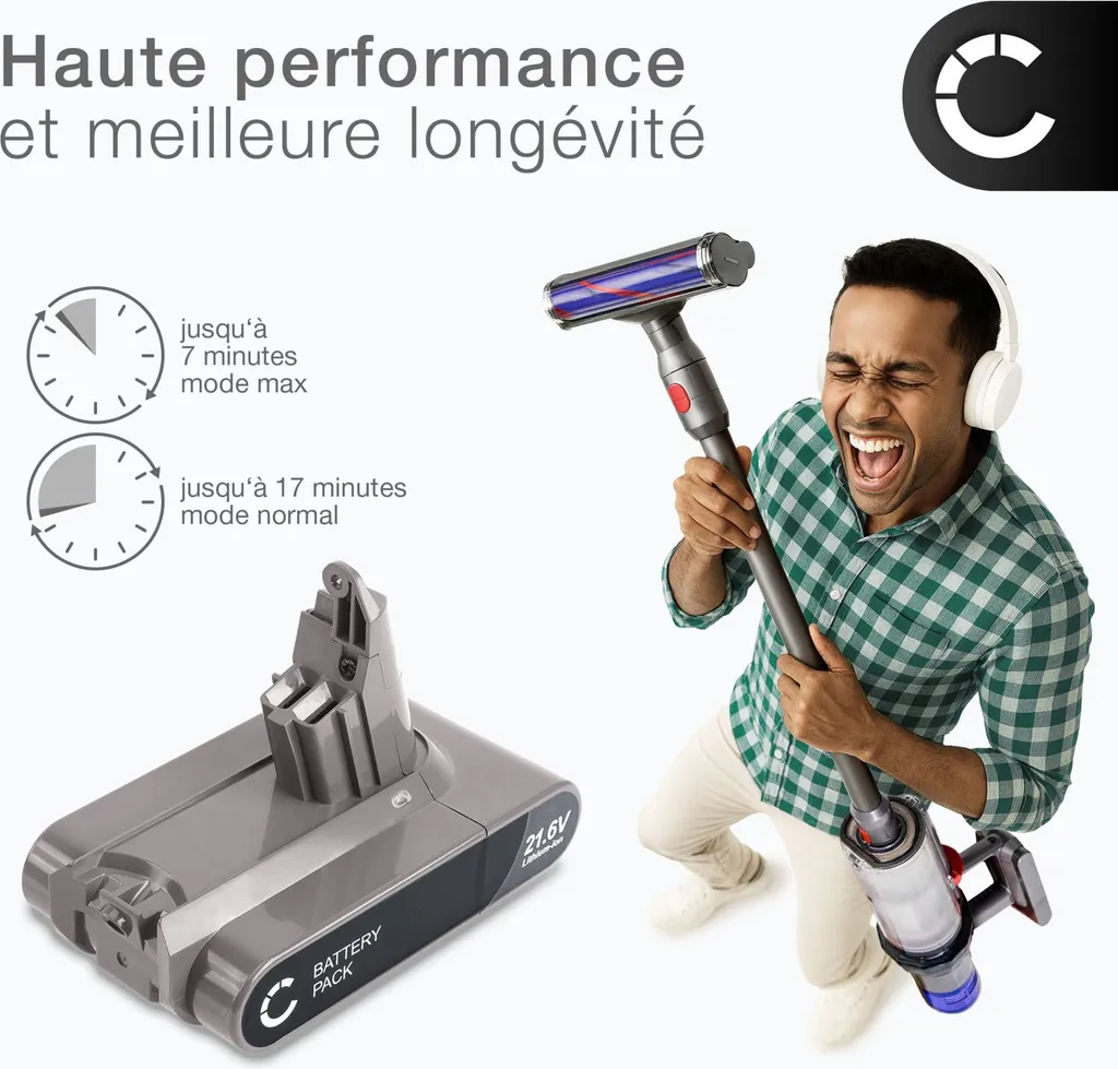Batterie Lithium 2000mAh pour Dyson V6 - Haute Capacité et Performance - 5
