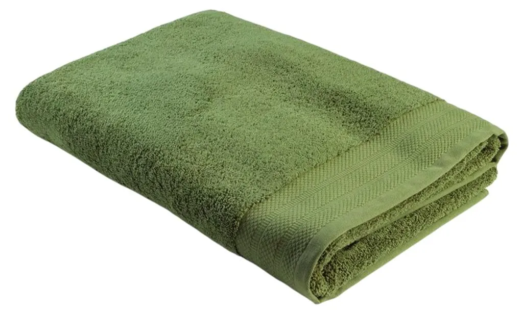 Drap de bain haut de gamme Excellent Deluxe coloris vert armée ARTG