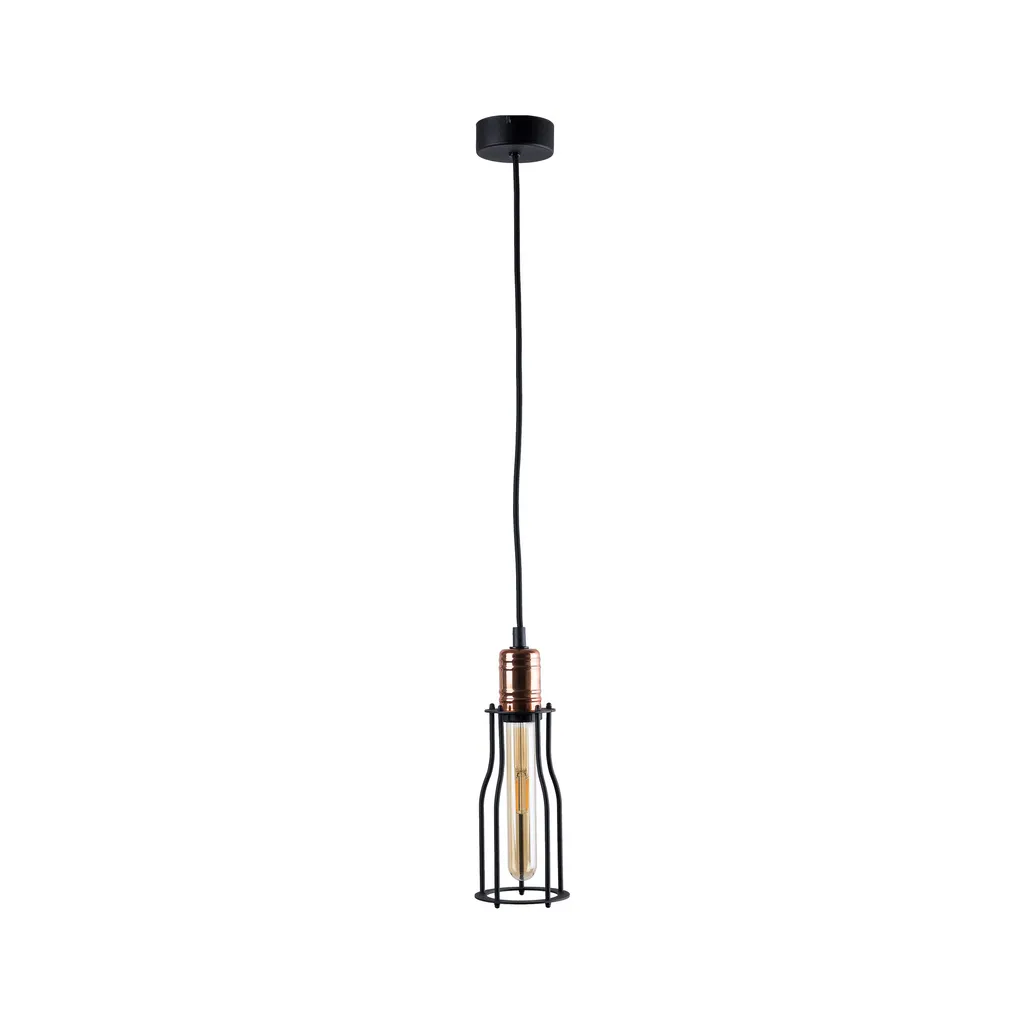 Lustre industriel suspension noire Nowodvorski WORKSHOP acier 6337