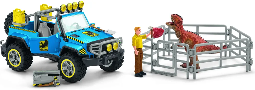 Jouet Dinosaure Schleich 41464 : Poste de Surveillance et 4x4 d'Expédition