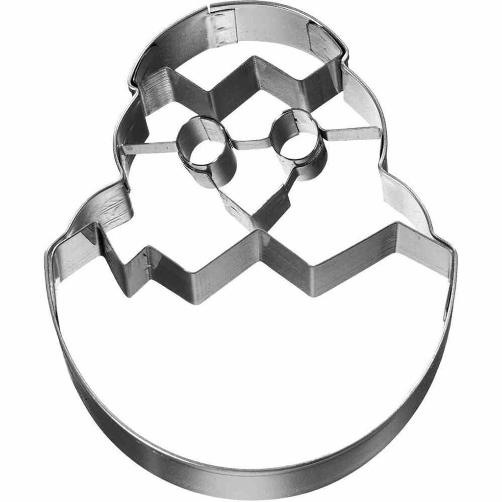 Birkmann Ausstechform Küken im Ei, Ausstecher, Plätzchenform, Keks, Plätzchen, Edelstahl, 7.5 cm, 197466