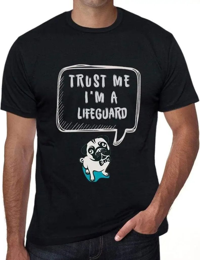 Herren Grafik T-Shirt Vertrauen Sie mir ich bin Rettungsschwimmer – Trust Me I'm A Lifeguard – Öko-Verantwortlich Vintage Jahrgang Kurzarm Lus...