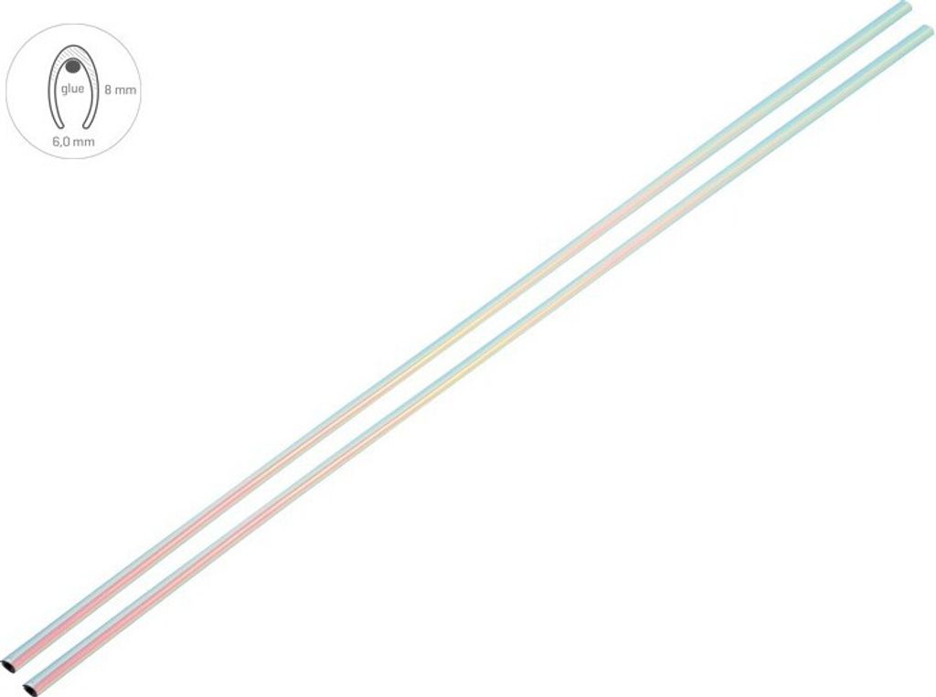 Türkantenstoßstangen, 65 cm, Regenbogen, 2 Stk