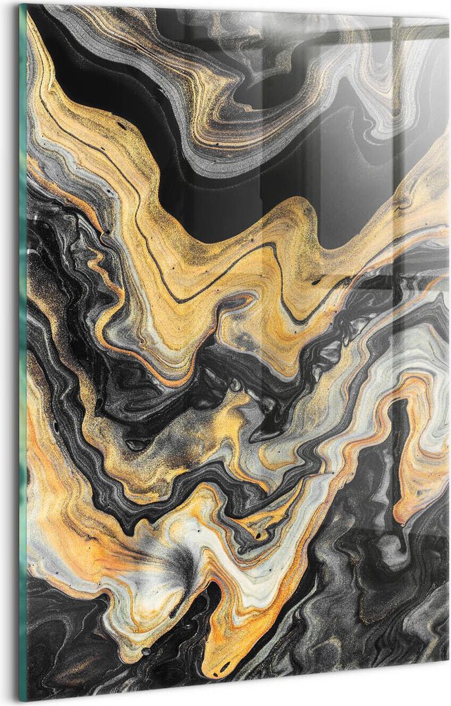 Designer Glasbild - Wandbild - Glas Bild - 20x30 cm - Moderne Marmorkunst