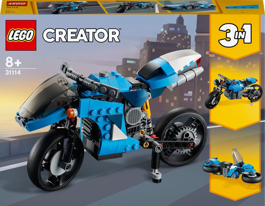 LEGO 31114 Creator 3-In-1 Geländemotorrad aus Bausteinen Produktbild 9