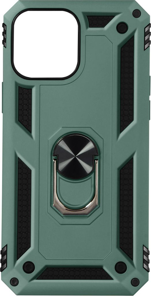Hybrid Handyhülle mit Ring Halterung für Apple iPhone 13 Pro Max – Graublau