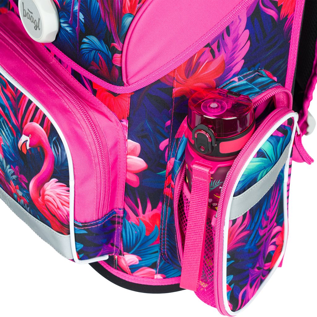 BAAGL Ergo Flamingos Schulranzen-Set 3tlg: Schulranzen, Produktbild 6