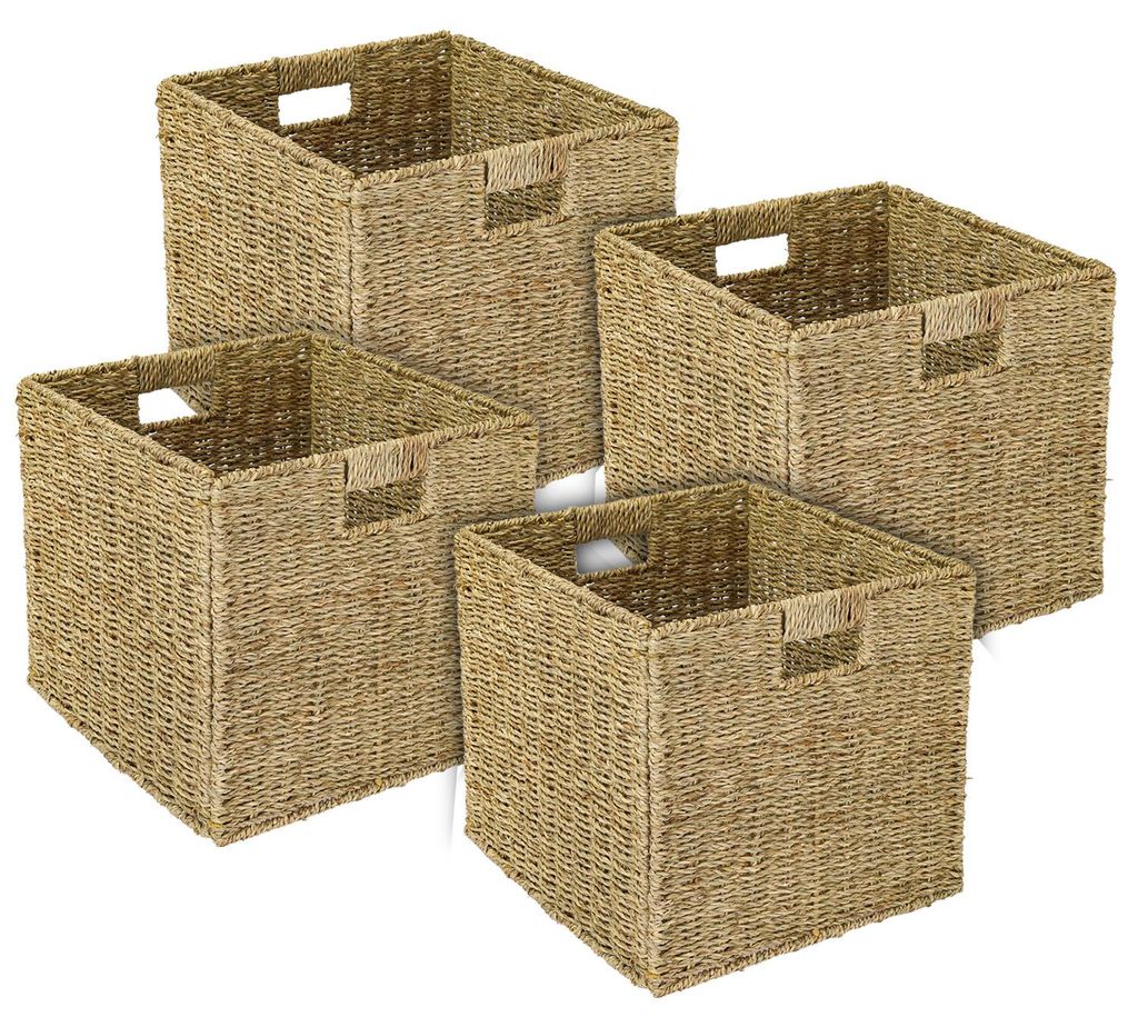 Aufbewahrungskorb aus Seegras von HMF, 4er Set