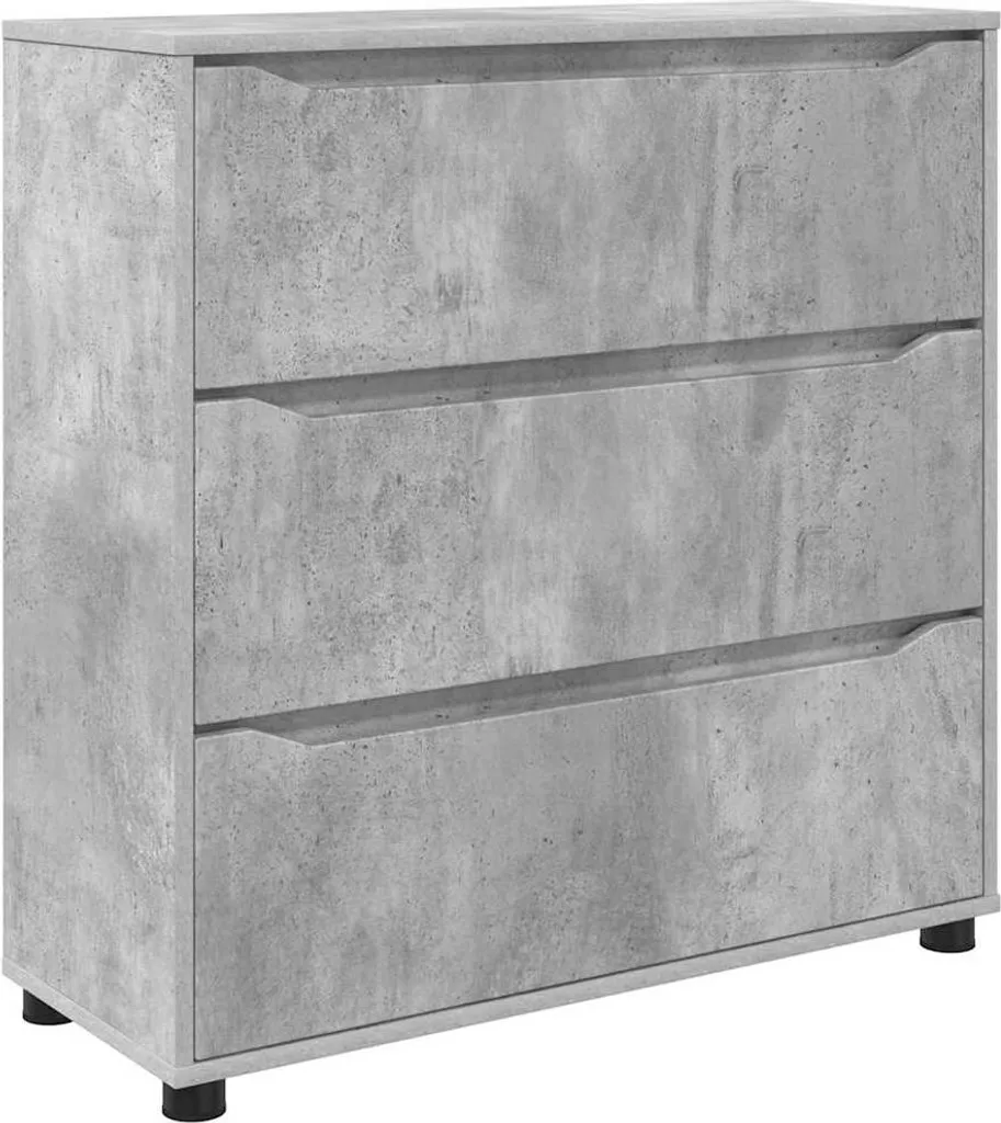 Mobiletto Portaoggetti vidaXL Grigio Cemento 80x31x81 cm Cucina