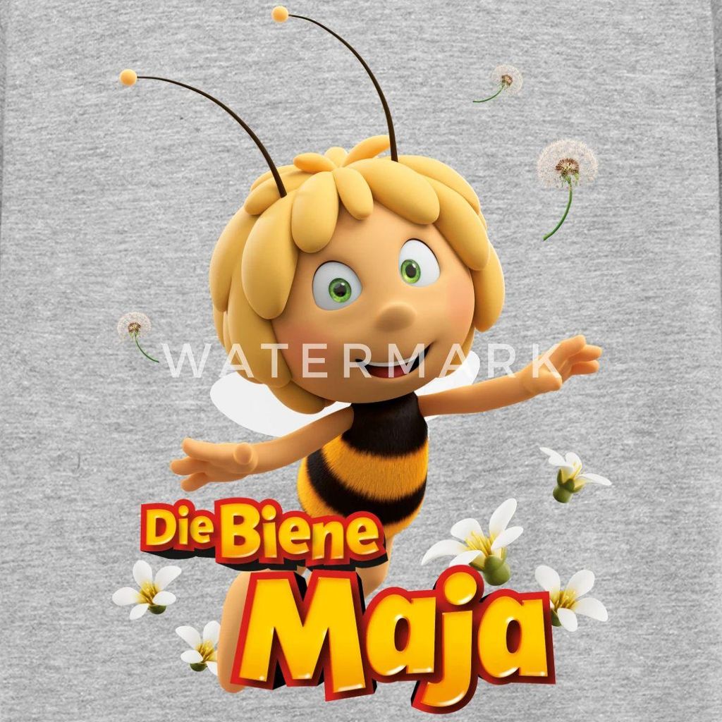 Spreadshirt Die Biene Maja 3 Das Geheime Königreich Film Logo Kinder T-Shirt, 98/104 (3-4 Jahre), Grau meliert