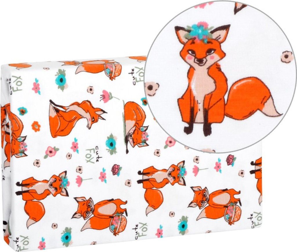 Blatt jersey lux - Orange - 70x140