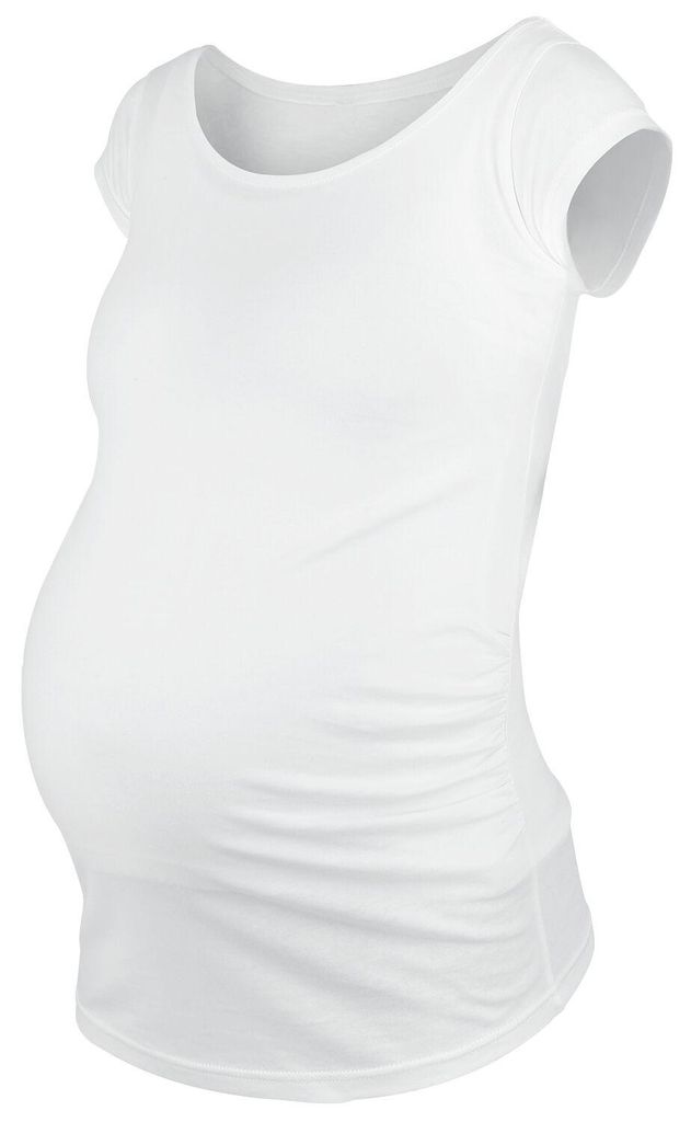 Umstandsmode T-Shirt Damen T-Shirt weiß XL