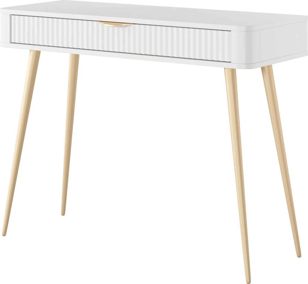 Masseno Schminktisch LANTANA Kosmetiktisch mit 1 Schubladen, Weiß
