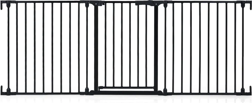 COSTWAY Barrière de Sécurité Escalier Noire 74,5-198 cm Ajustable