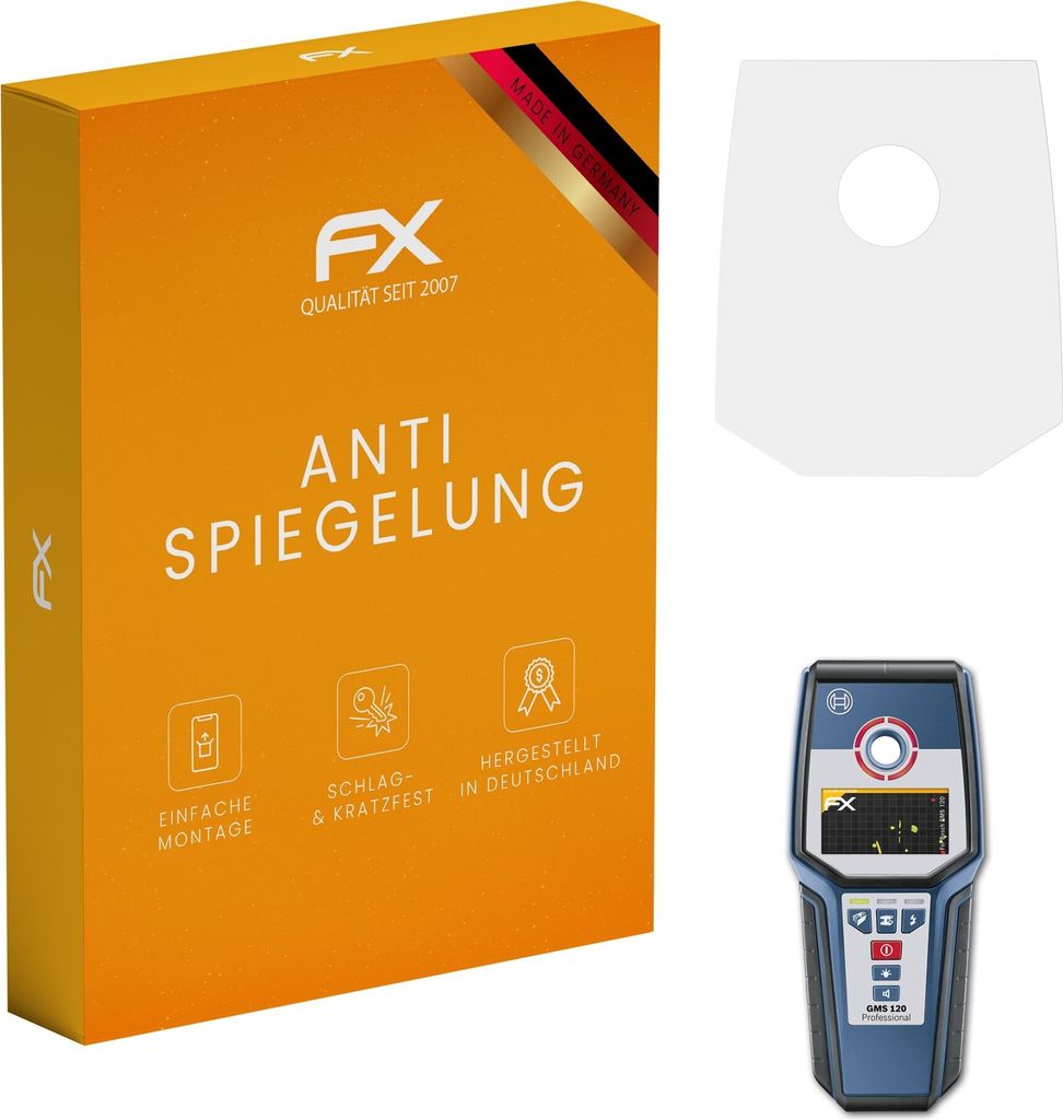 atFoliX FX-Antireflex 2x Schutzfolie kompatibel mit Bosch GMS 120 Displayfolie