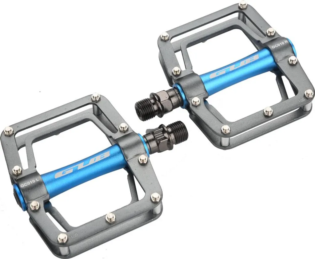 Pédales Plates pour VTT GUB Améliorez votre Confort de Randonnée Bleu