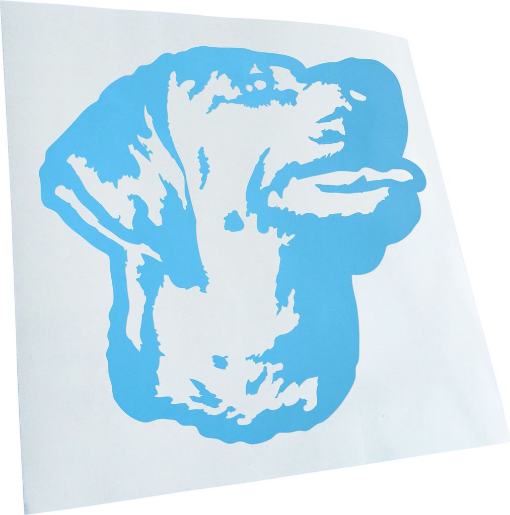 Kiwistar - Autoaufkleber - Redbone coonhound Hund - Lichtblau - 40x36cm - Aufkleber für Auto, Laptop, Fahrrad, LKW, Motorrad mehrfarbig JDM Decal ...