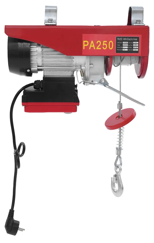 Treuil de levage électrique 250 kg à télécommande radio, modèle robuste - 4