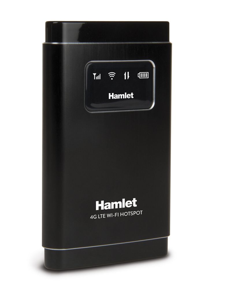 Hamlet Wi-Fi Router 4G LTE Netzwerkfreigabe für bis zu 10 Geräte mit Micro SD Slot bis zu 32 GB
