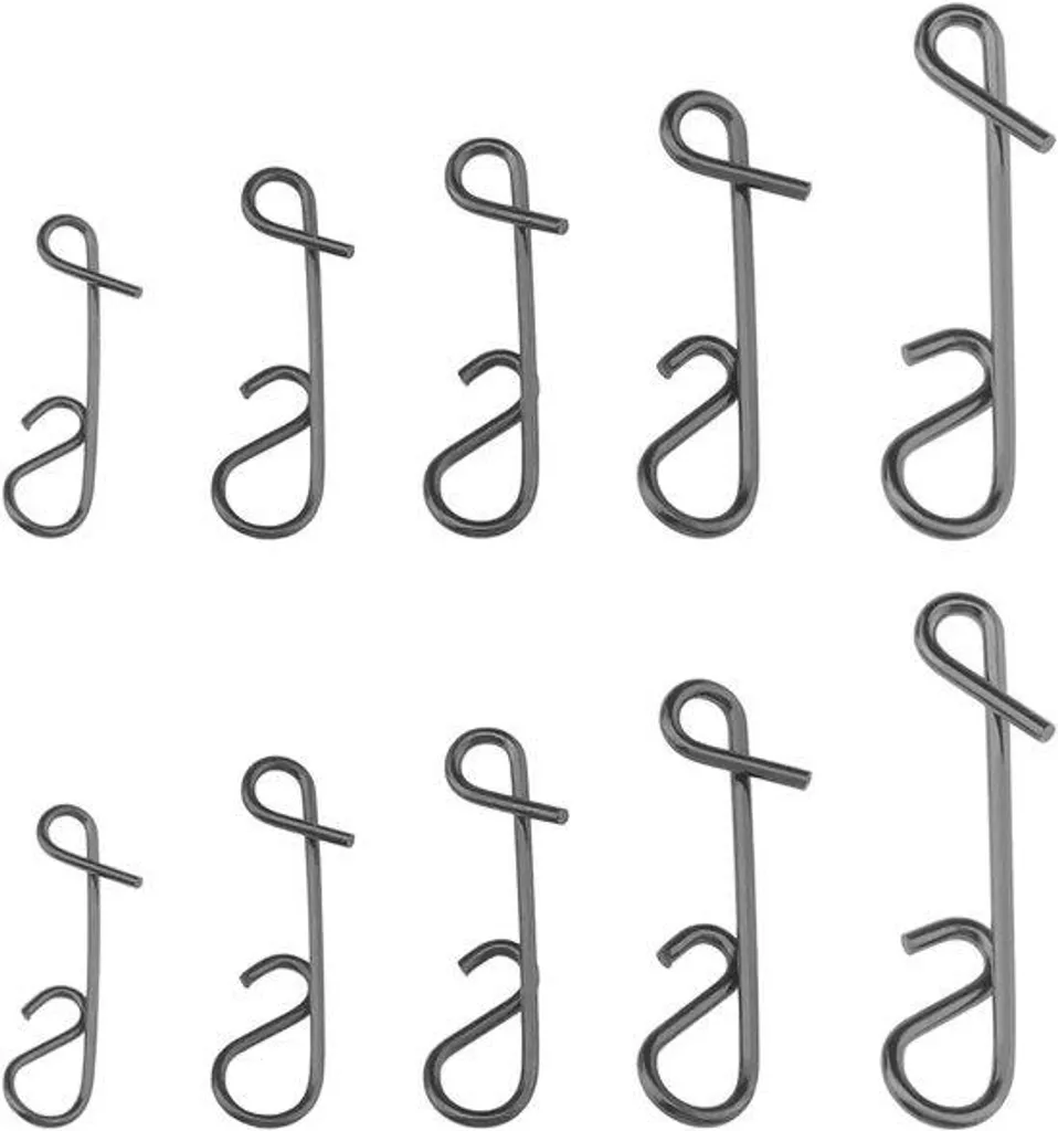 Raccords de pêche anti-vrillage en inox 100 pièces pour éviter les casses