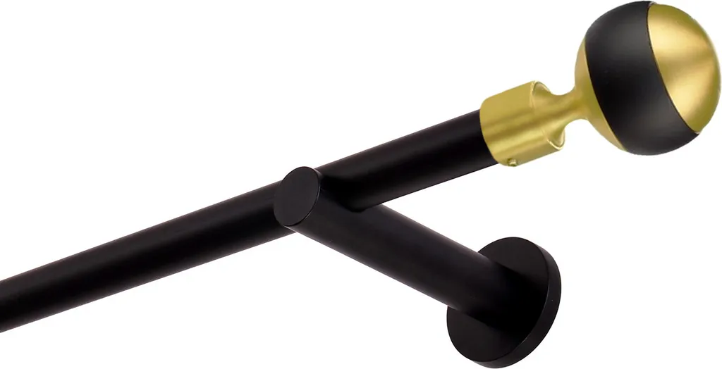 Asta Tende Moderna 320cm Nero Oro | Sphera Modern 19mm Design Parete