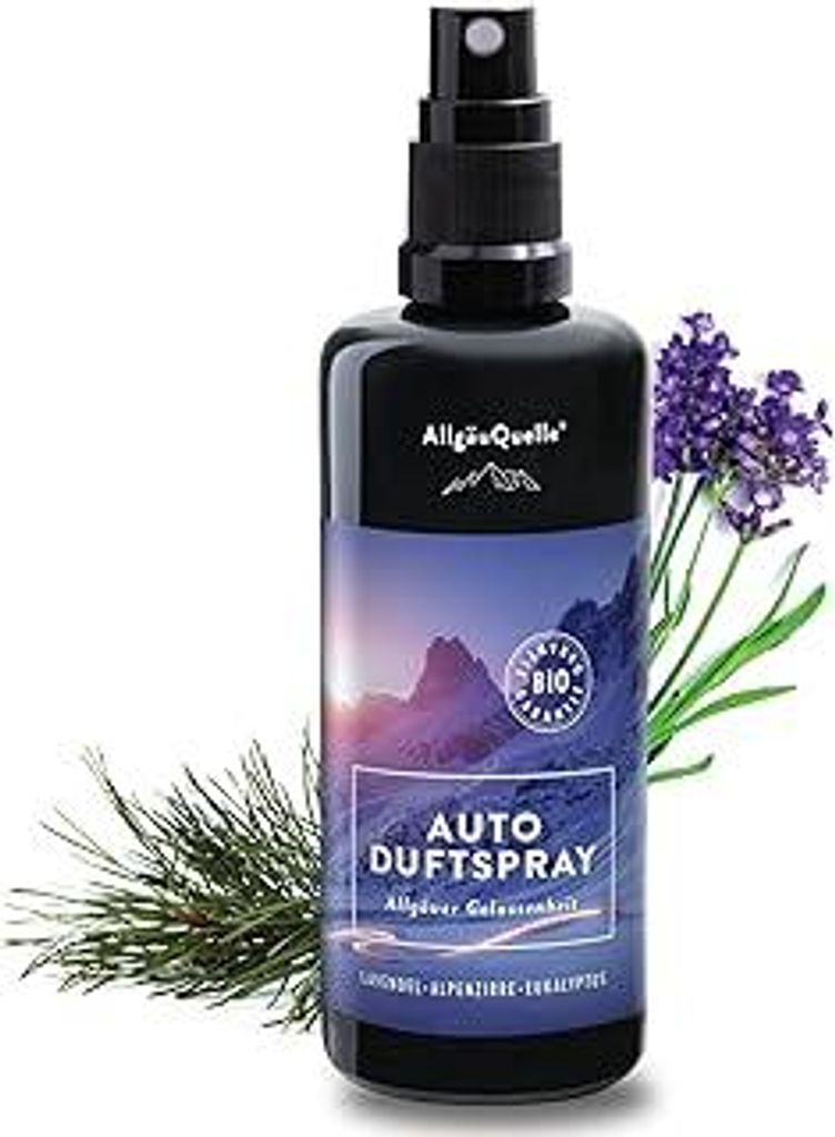 Auto-Duftspray | Natürlicher Duftspender Mit Lavendel, Alpenzirbe und Eukalyptus | Ideales Zubehör für Innenraum und Wohnmobil