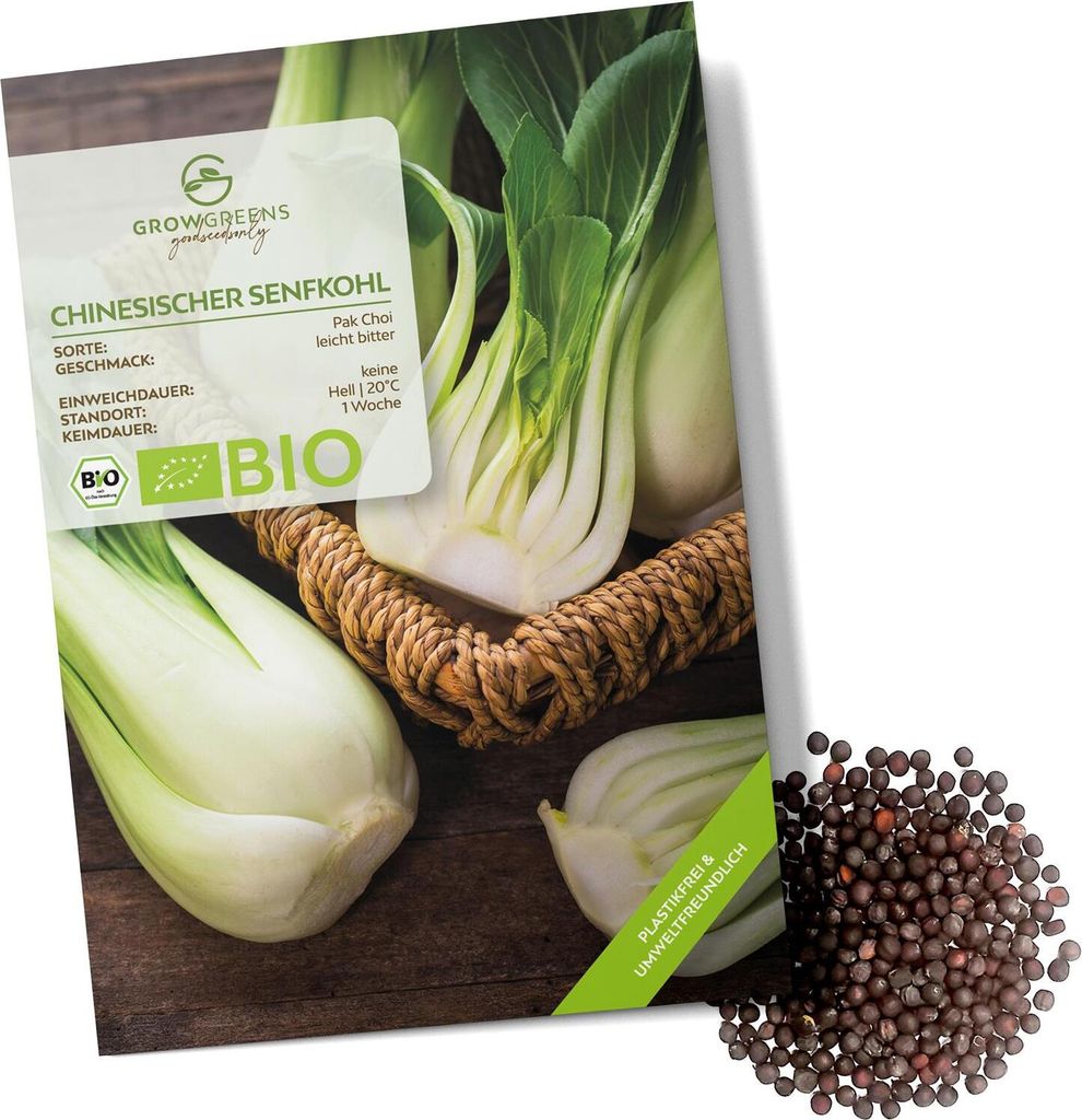 Chinesischer Senfkohl Samen (Pak Choi, 150 Korn) - Pak Choi Produktbild 
