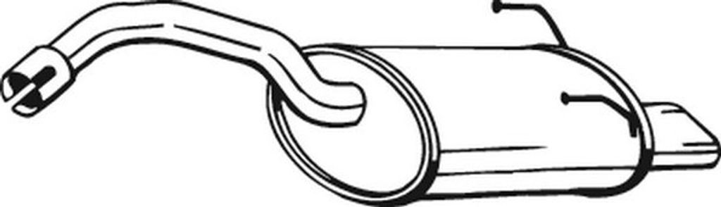 BOSAL 148-177 Endschalldämpfer für FIAT 500 (312) Auspuff