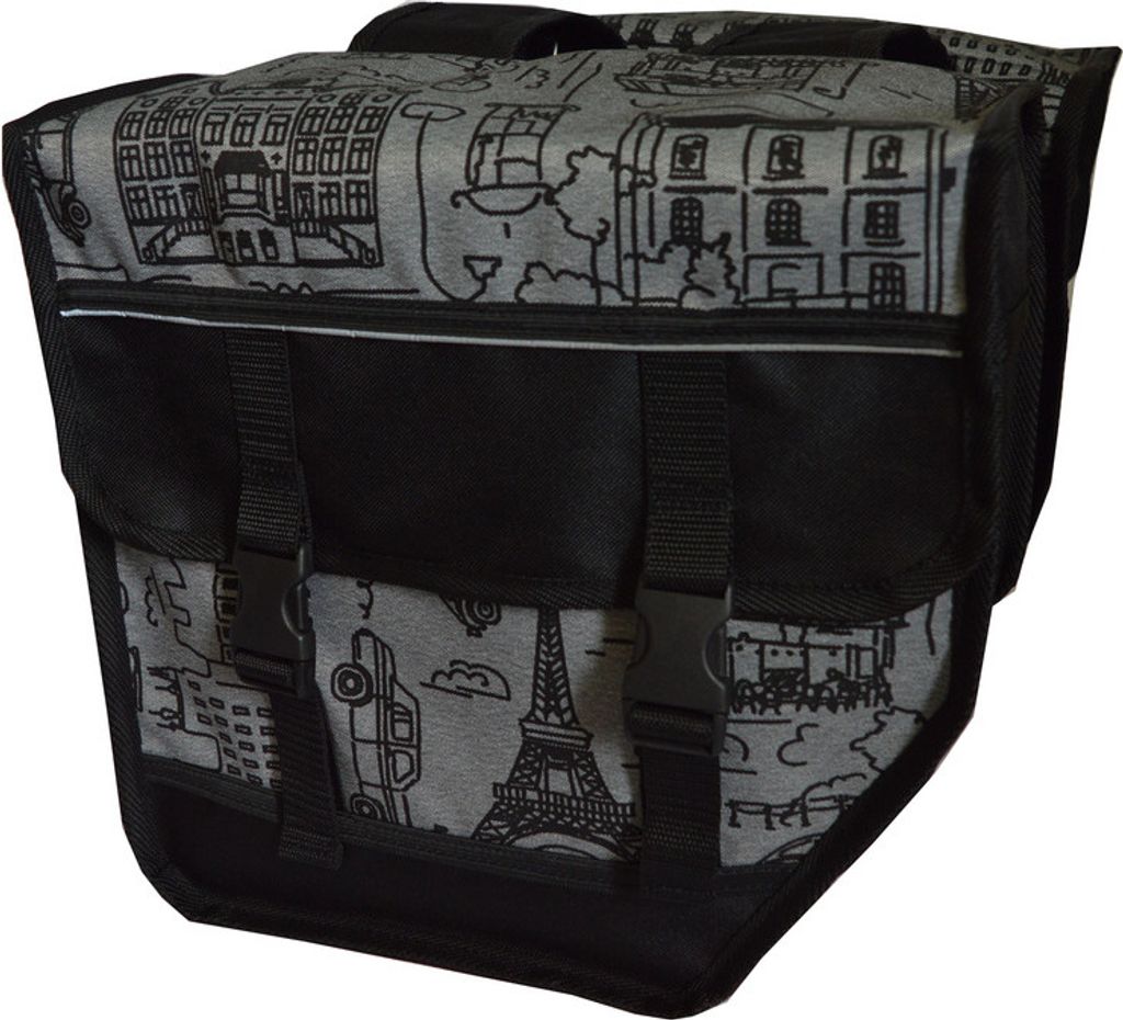 FAHRRADTASCHE ab 26 Zoll Satteltasche Gepäckträgetasche Doppelt 25. Duo - City