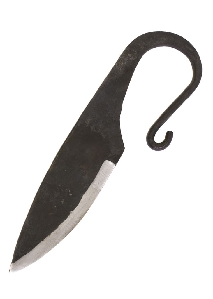 Handgeschmiedetes Wikingermesser mit Lederscheide
