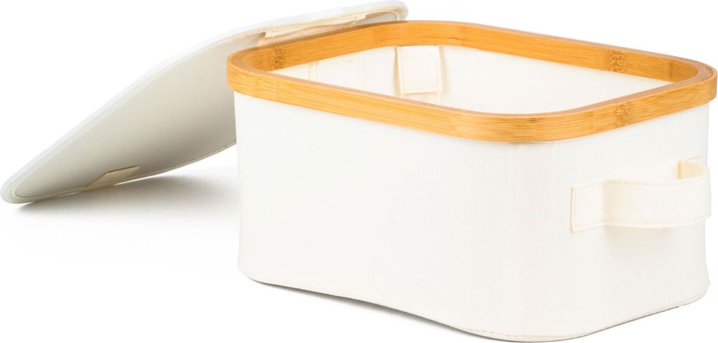 G21 24 × 30 × 15 cm Bambus mit Deckel beige