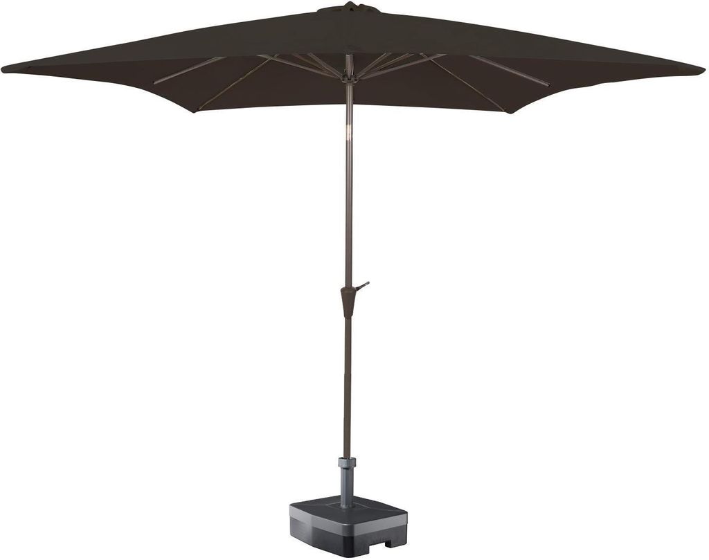 Kopu Altea Sonnenschirm quadratisch 230x230 cm mit Windabweiser - Anthrazit