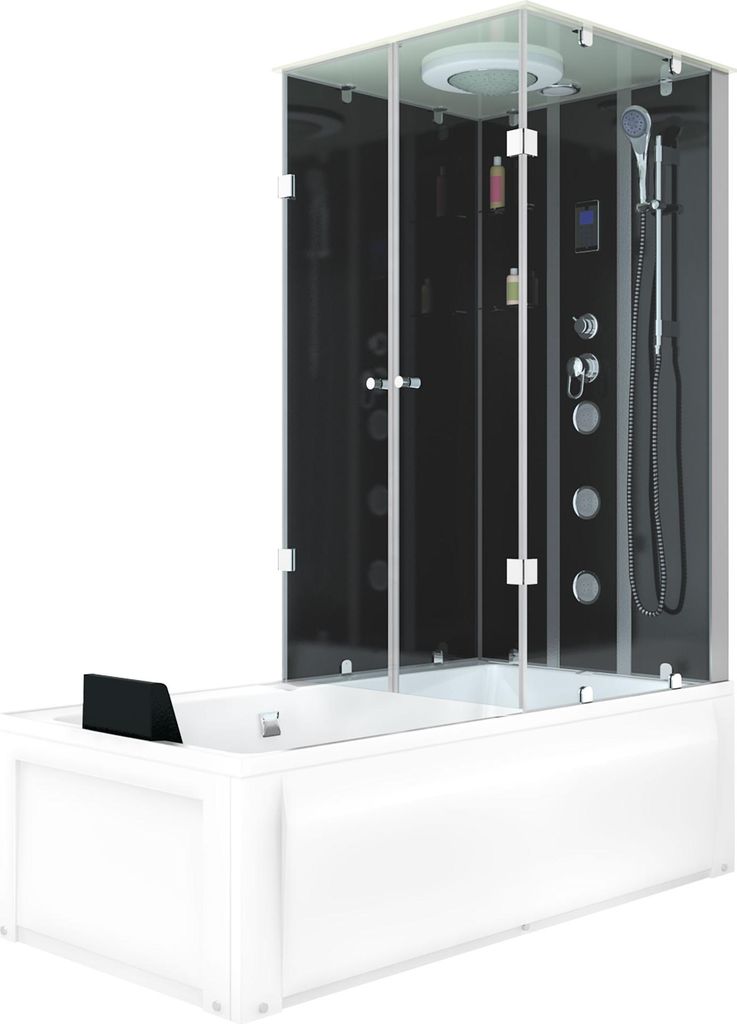 Whirlpool Dusche Kombination K05-L31-WP Duschtempel 180x90 cm