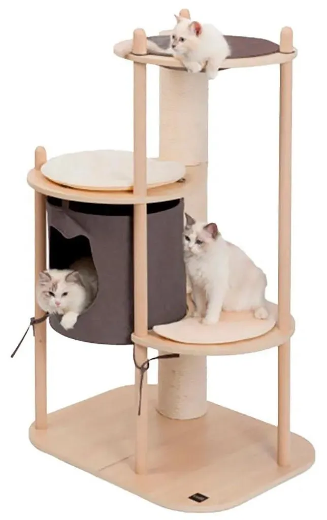 Arbre à chat moderne Catit Vesper Maison - Mobilier félin en bois