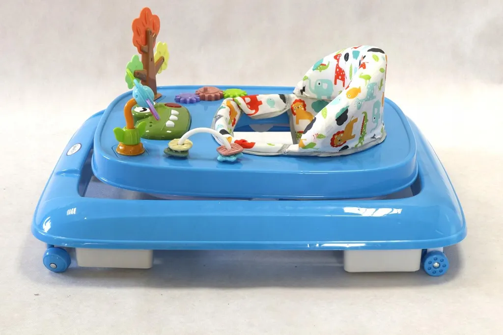 Aide à la marche bébé : Chariot interactif réglable anti-glissade