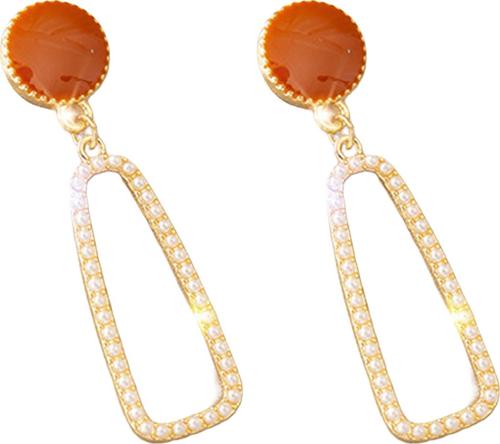 1 Paar baumelnde Ohrringe, Herz-Strasssteine, Schmuck, koreanischer Stil, Kunstperlen, Ohrstecker, Geburtstagsgeschenke-22