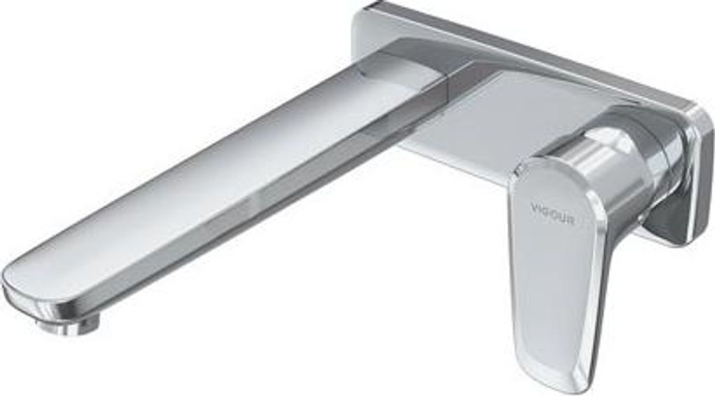 VIGOUR derby style Farbset Waschtisch-Wandarmatur für DEUPKWW Auslauf 220mm verchromt