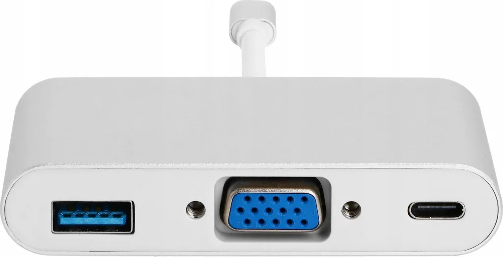 Adaptateur USB C pour MacBook double écran VGA et clé USB simultané - 3