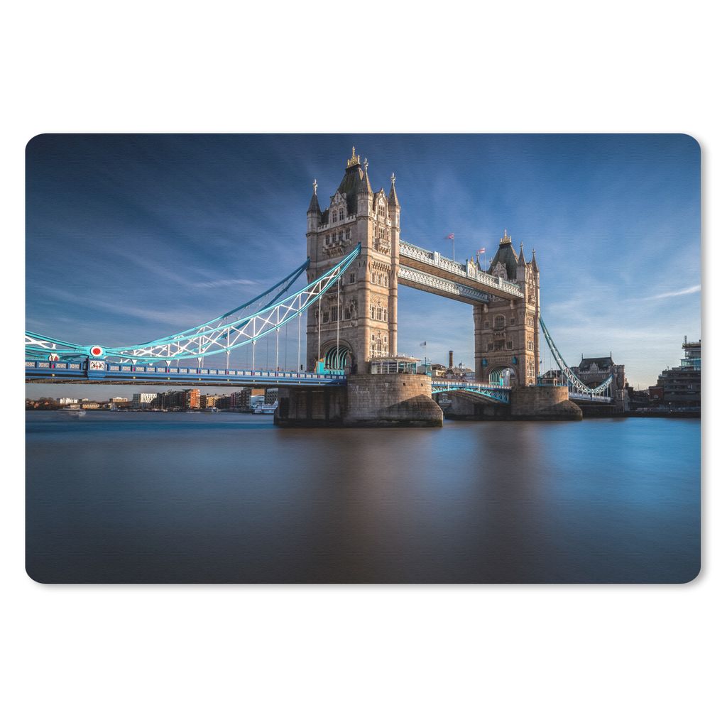 MuchoWow Mauspad Mousepad Tower Bridge - Themse - London 27x18 cm - Mousepads - Maus Mat - Pad - Mausunterlage - Büroartikel - Desk Matten