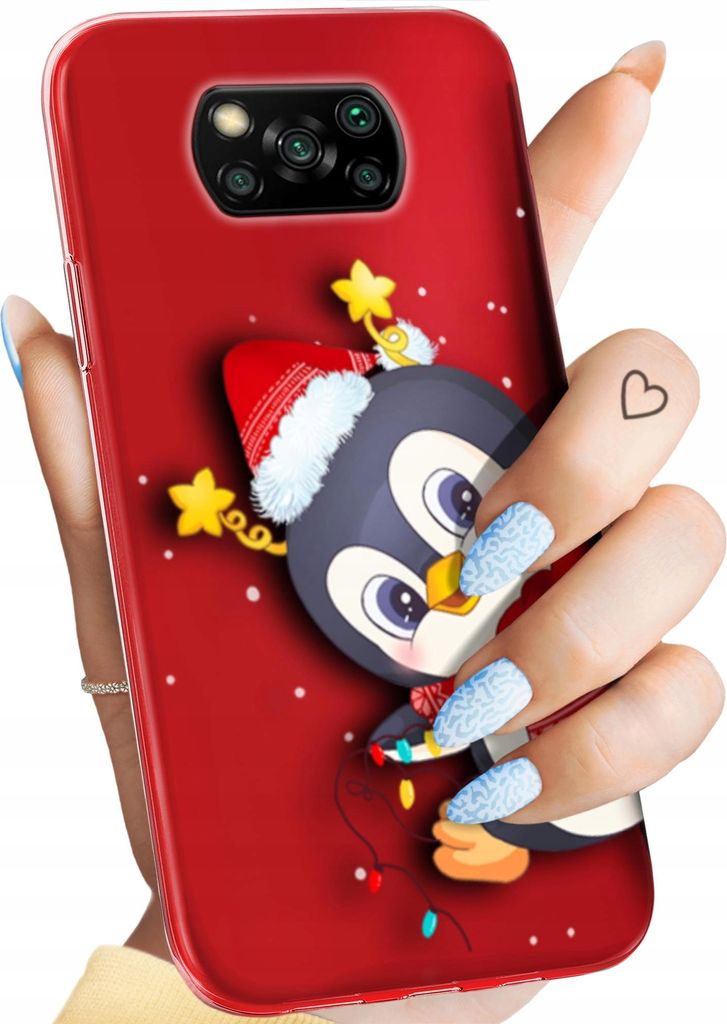 BEDRUCKTE HÜLLEN für XIAOMI POCO X3 NFC HANDYHÜLLEN HANDY SCHUTZ HÜLLE CASE SILIKON MUSTER WEIHNACHTEN SANTA CLAUS CHRISTMAS
