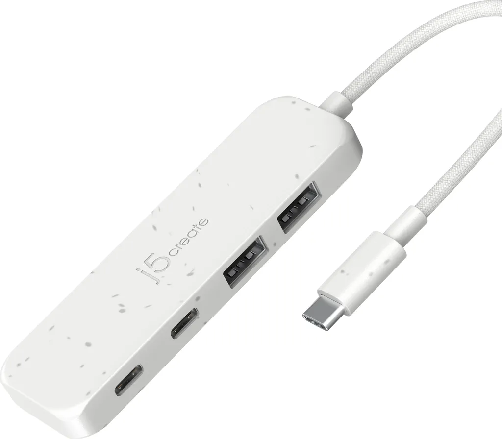 Hub j5create USB-C a 4 Porte 10Gbps | Adattatore Gen 2 Eco-Friendly