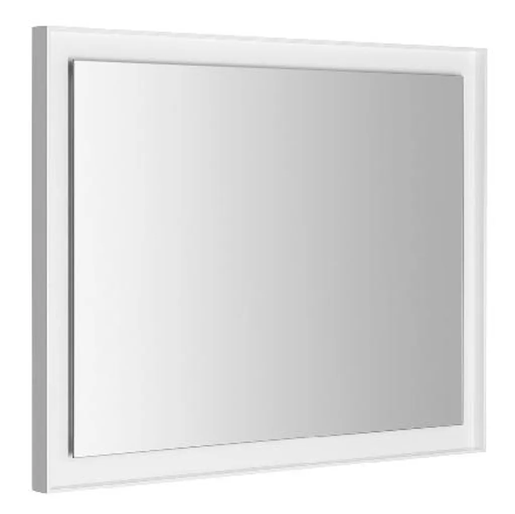 Miroir LED 900x700 mm Sapho Flut blanc FT090 à haute luminosité douce