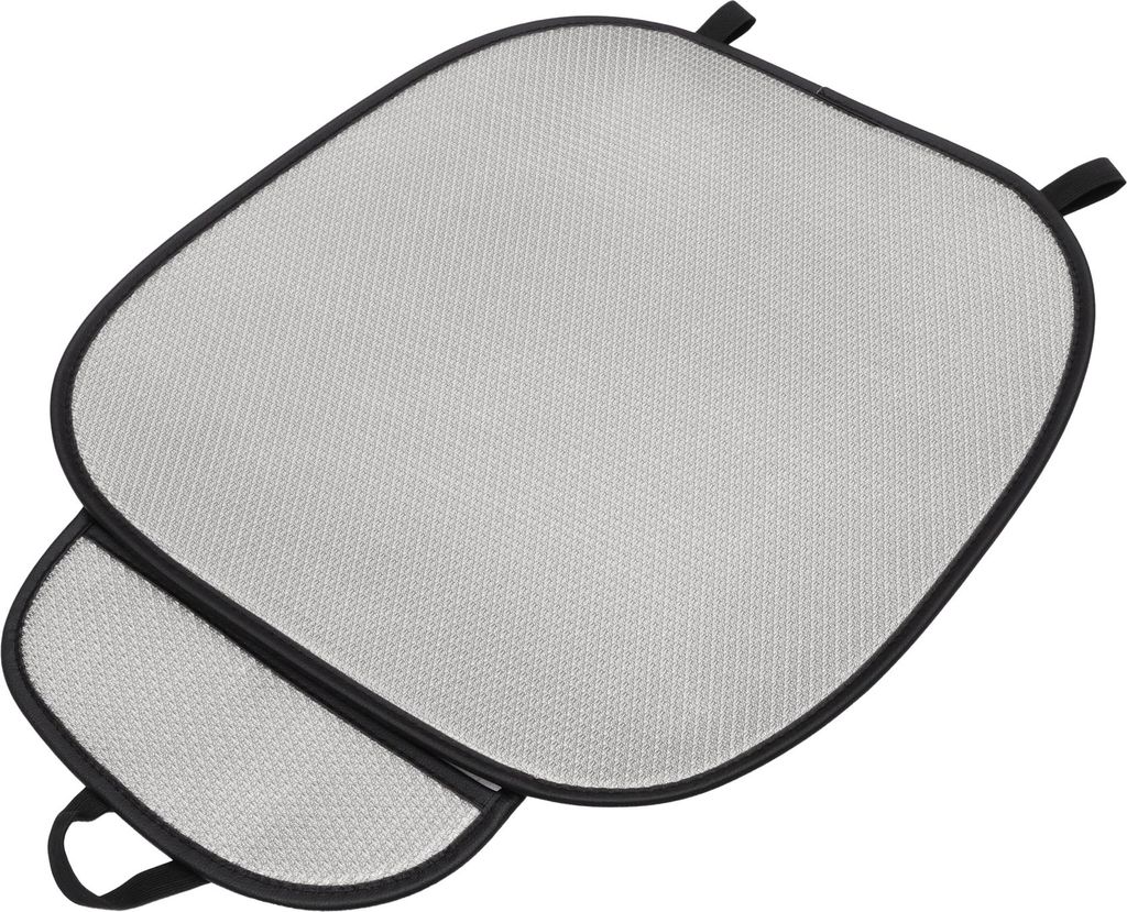 1 Stk. 48x59cm Universal Autositzkissen - für Autofahrten Sitzschutz Pad Abdeckung Anti-Rutsch - Eis Seide Grau
