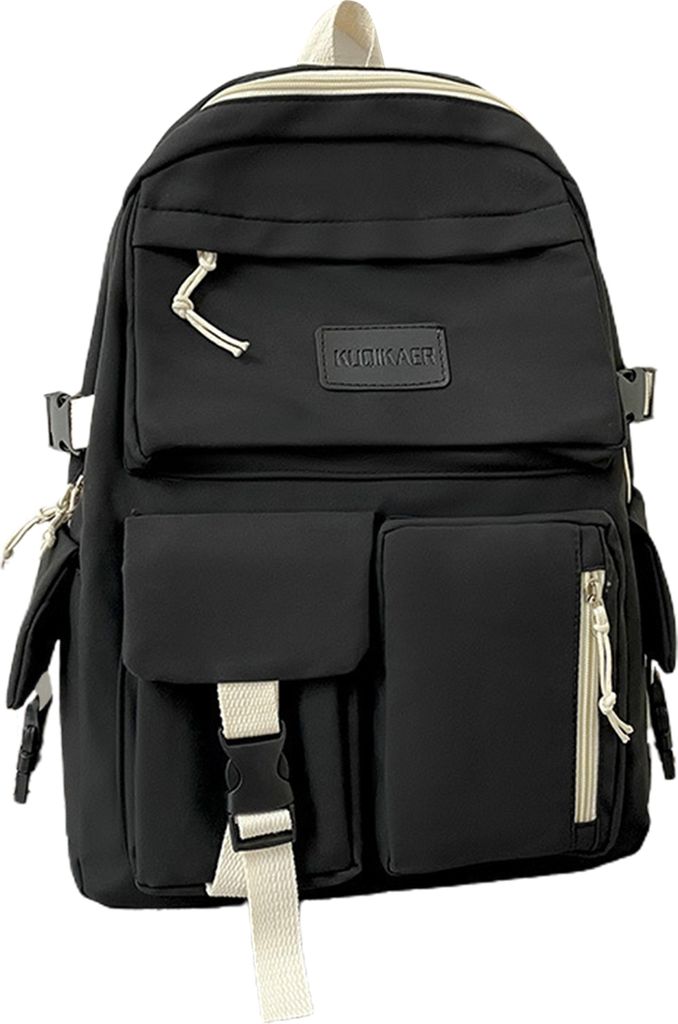 Tägliche Schultasche, großer Schulrucksack aus Segeltuch, leicht, wasserdicht, atmungsaktiv, Reisetasche mit Reißverschluss für den täglichen ...