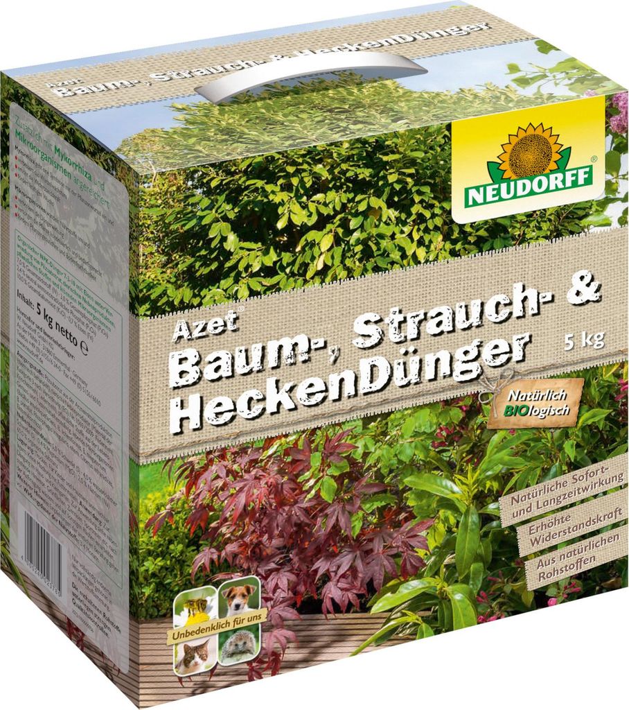 Neudorff Azet Baum-, Strauch- und HeckenDünger - 5 kg Produktbild 