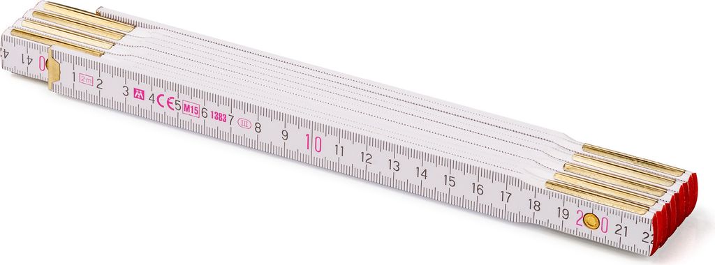 Zollstock Metrie Perfekt 10 - 2m weiß Produktbild 