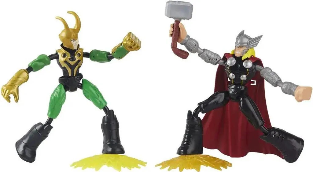 Figurines Hasbro Marvel Avengers Bend and Flex Thor Vs Loki E8932 - 6